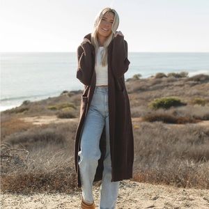 Bradley Maxi Cardigan Deep Brown